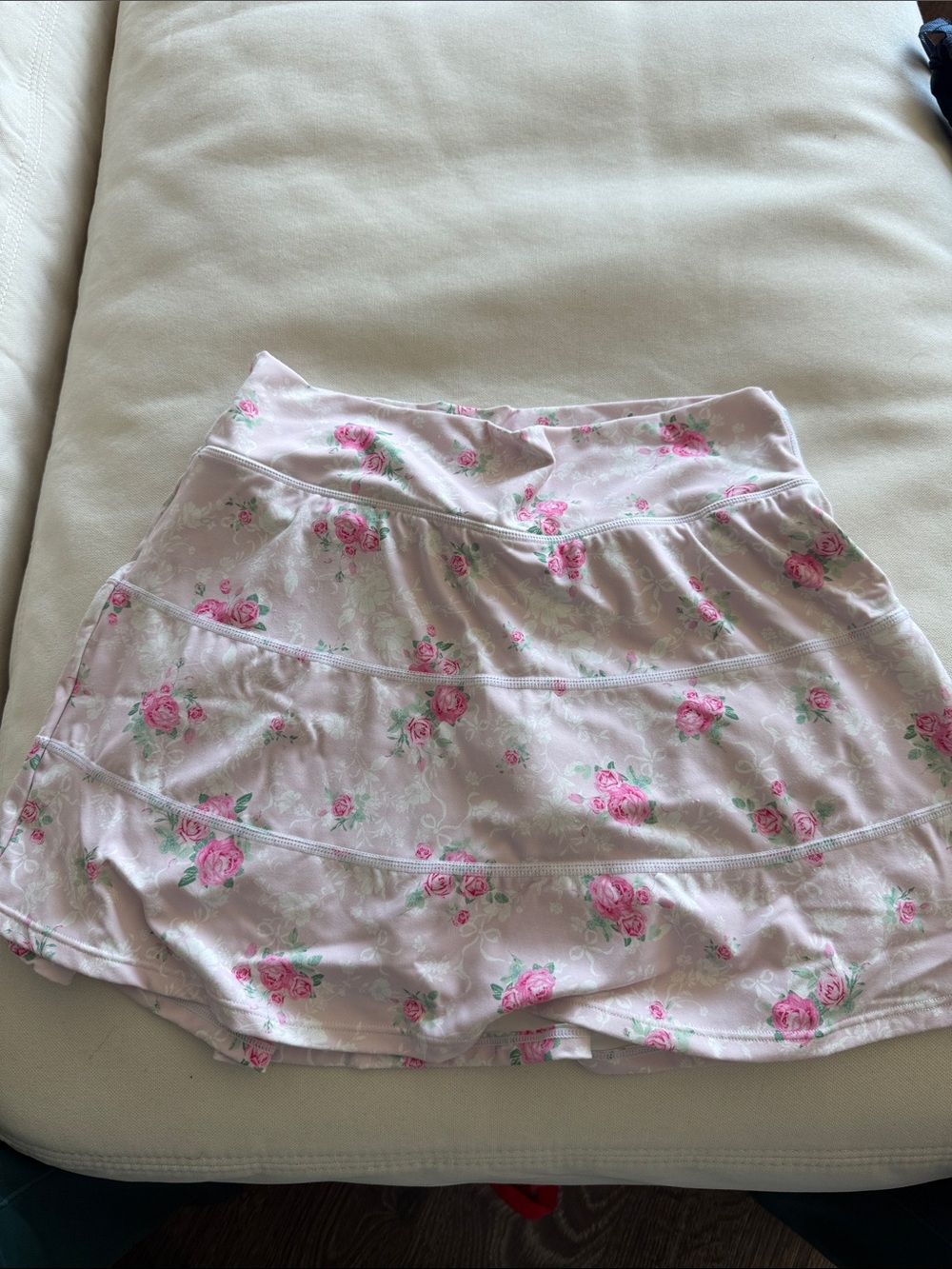 Pink Floral Tennis/Golf skirt with Ball Pocket